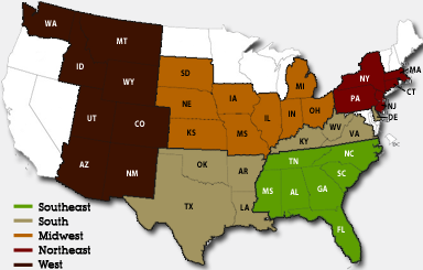 Pine Straw Deliveries to Most States in the United States